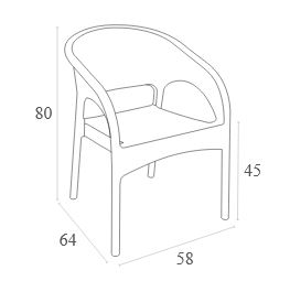 Panama Arm Chair - Image 4