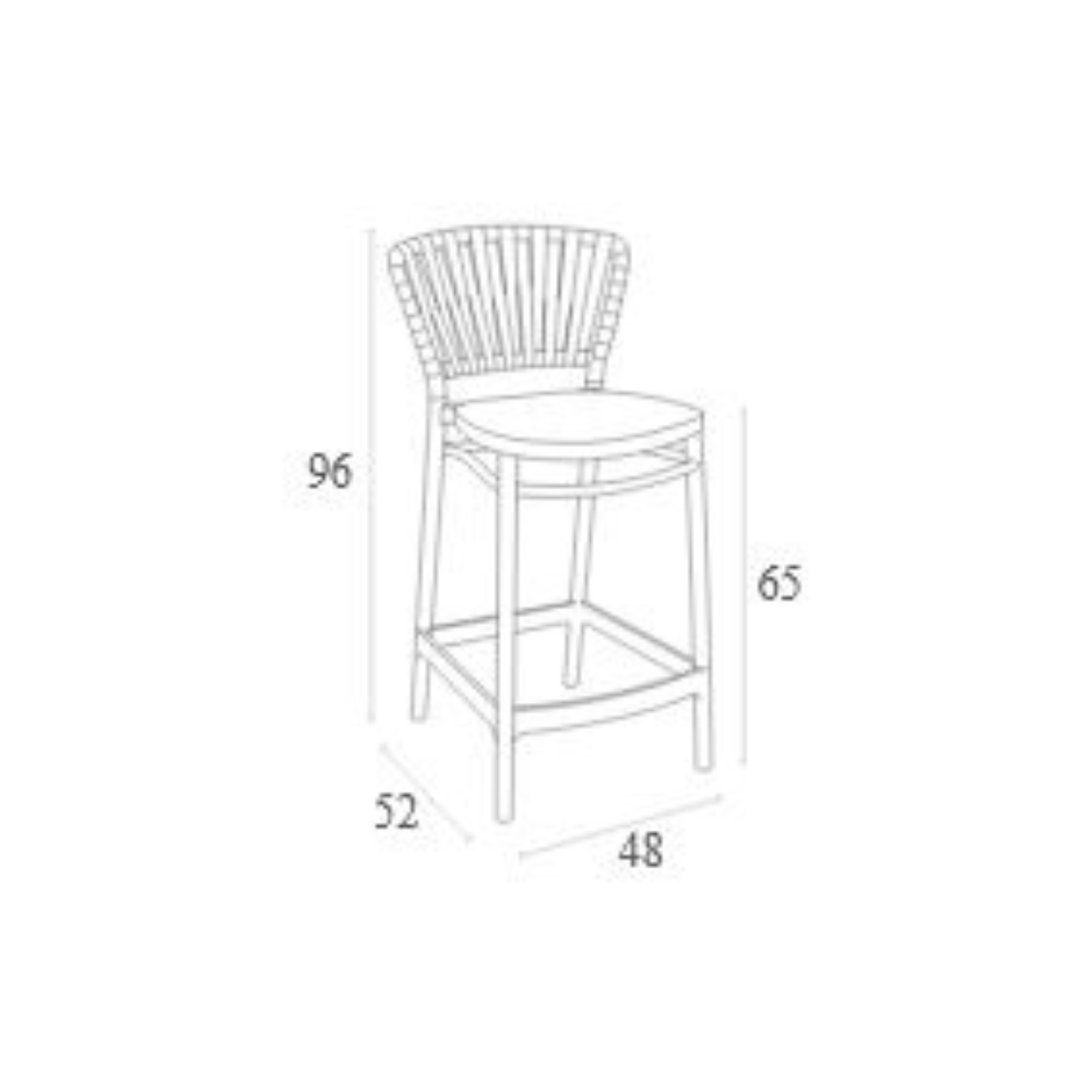 Portofino Kitchen Stool - Image 6
