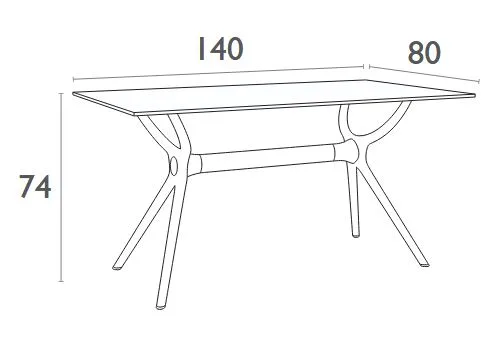 Air 80x140 HPL Table - Image 8