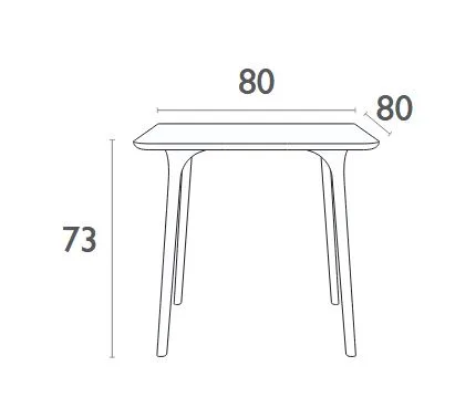 Maya 80x80 HPL Table - Image 5