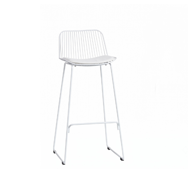 Nova Bar Stool - White - Image 3