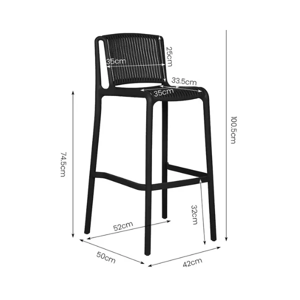 Billie Bar Stool - Image 4