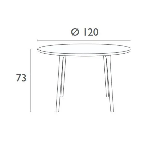 Maya 120cm HPL Table - Image 5