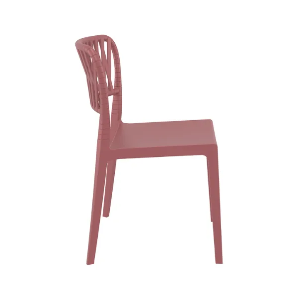 Portofino Side Chair - Marsala - Image 2