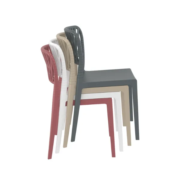 Portofino Side Chair - Marsala - Image 7