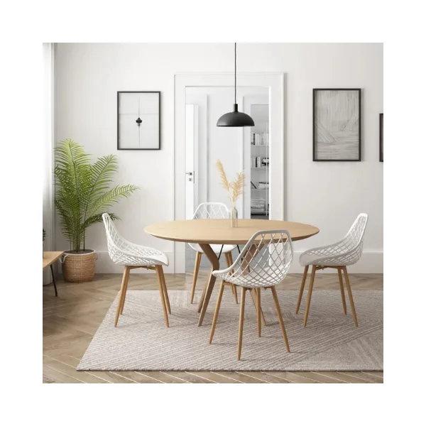 Kurv Side Chair White Lifestyle