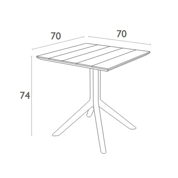 Paris 70x70 Dining Table - Image 8