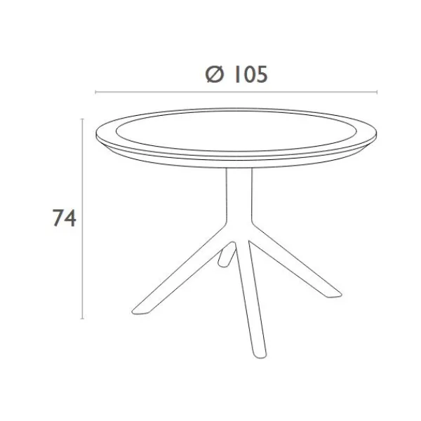 Sky 105cm Round Table - Image 9