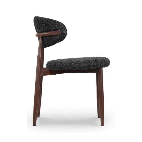Lucien Dining Chair - Charcoal Fabric (Pre-Order, eta Mid March) - Image 4