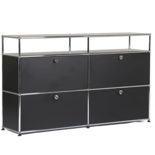Modular 4dr Side Unit  Black Featured