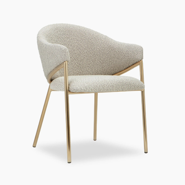 Napoli Carver Chair – Pasha Stone Fabric Featured