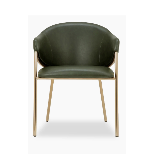 Napoli Carver Chair - Vintage Green PU - Image 4
