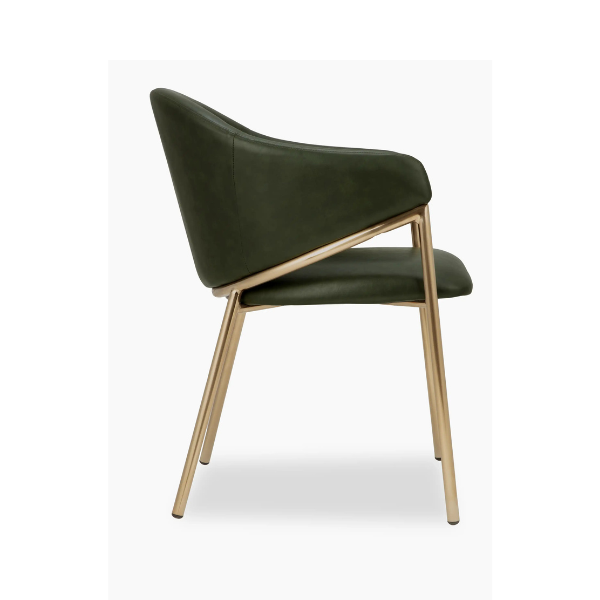 Napoli Carver Chair - Vintage Green PU - Image 5