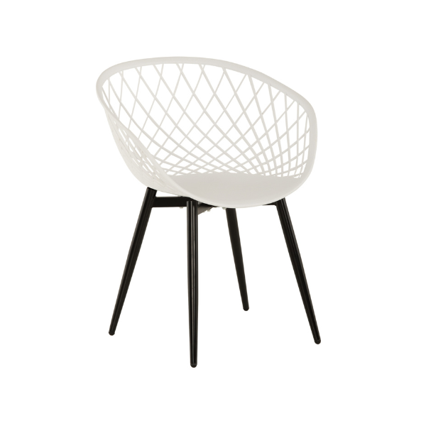 Kurv Arm Chair - White