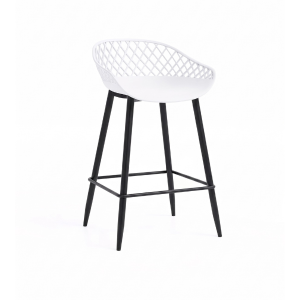Kurv Kitchen Stool White