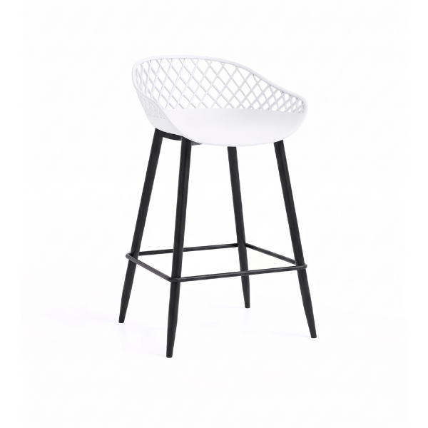 Kurv Kitchen Stool White
