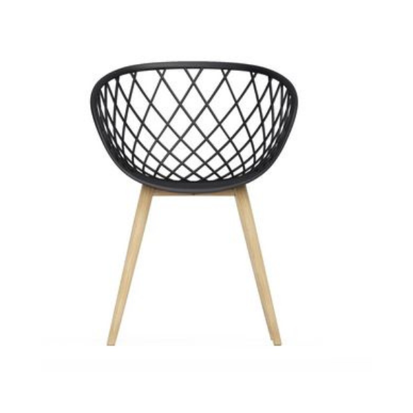 Kurv Arm Chair Black - Image 4