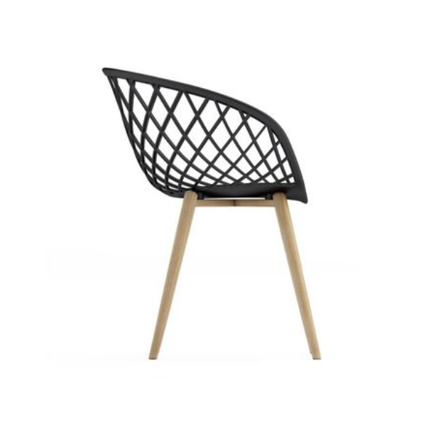 Kurv Arm Chair Black - Image 6