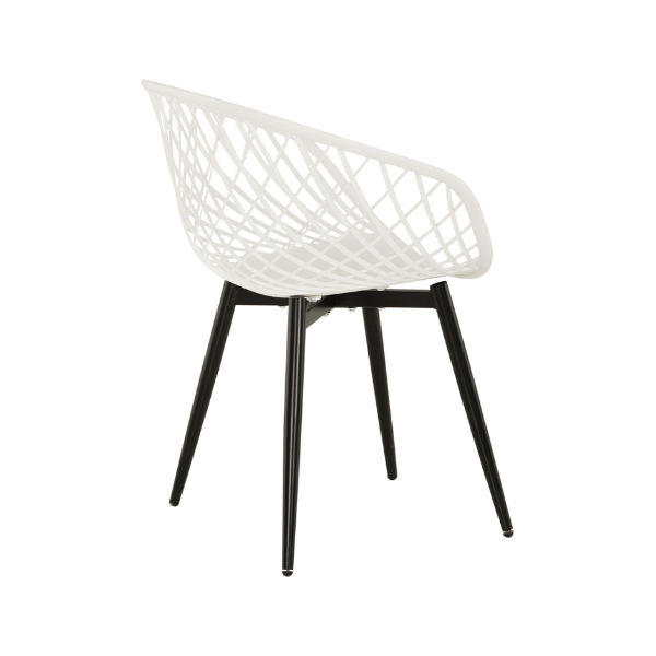 Kurv Arm Chair - White - Image 3