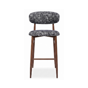 Lucien Kitchen Stool - Monochrome Fabric