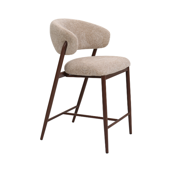 Lyon Kitchen Stool - Water Repellent Aragon Fabric - Image 8