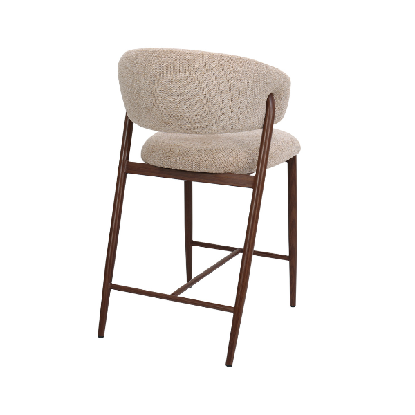 Lyon Kitchen Stool - Water Repellent Aragon Fabric - Image 10