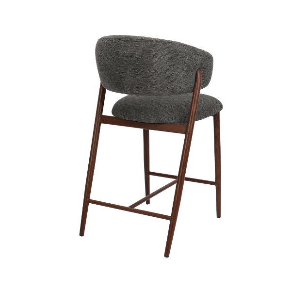 Lyon Kitchen Stool - Water Repellent Aragon Fabric - Image 2